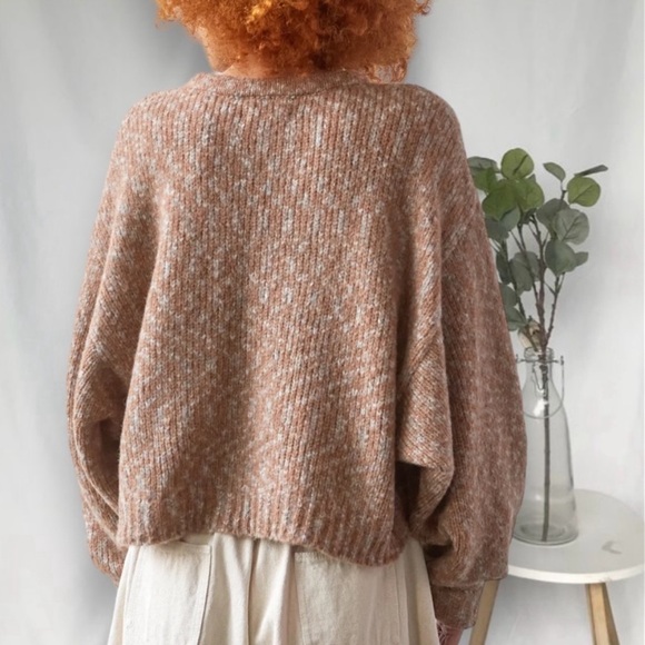 Atelier Delphine Balloon Sleeve Sweater, Bambi Melange Baby Alpaca XS/S - Picture 2 of 8